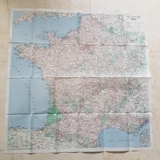 PLASTIFIE Carte de France Routiere editée pour RHOVYL de 1960 echelle 1:300.00e