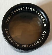 Ancien Objectif Proj.-Tessar 1:4.5 f=10.5cm Carl Zeiss Jena