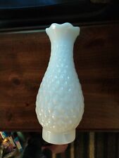 Vintage White Quilted Glass