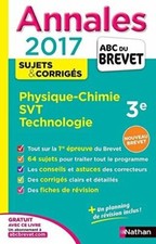 Annales physique-chimie, SVT