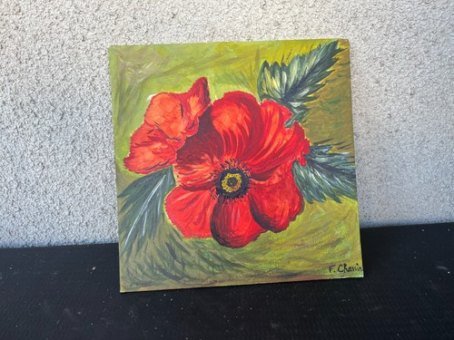 Tableau fleurs coquelicots - fleurs, "coquelicots