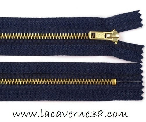 Fermeture éclair 10cm bleu