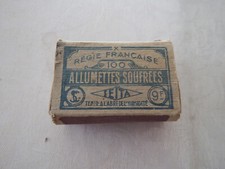 Ancienne Boîte d'ALLUMETTES SOUFREES SEITA REGIE FRANCAISE Pleine