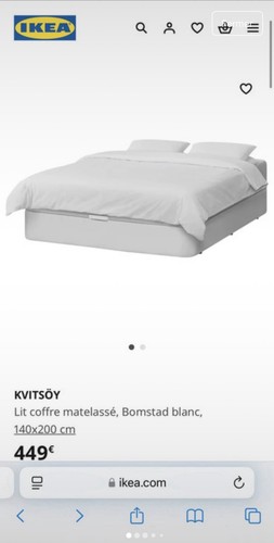Lit coffre 140 200 cm - *,