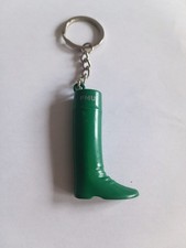 Porte-clés Botte de Cheval en Métal vert PMU Keychain Vintage 80'