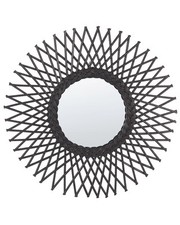 Miroir mural boho noir cadre - miroir,
