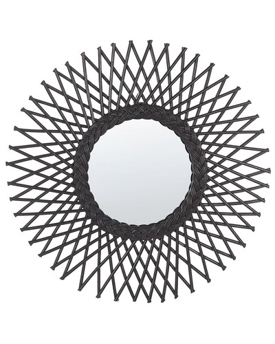 Miroir mural boho noir - miroir,