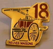 Pins POMPIERS POMPE A BRAS THIRION NEUVES MAISONS 18 vintage ancienne