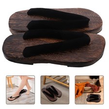  Sabots japonais Geta tongs en bois sandales rétro pantoufles chaussures Kimono