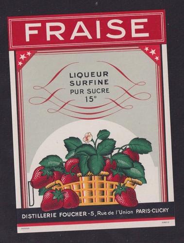 Ancienne étiquette alcool - ancienne,