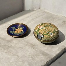 Boîte + Assiette Cloisonné