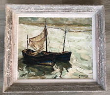 Beau Tableau HST Marine signée Benoit DESPREY (1902-1976) Arras