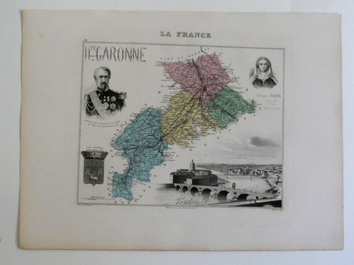 Haute garonne carte - garonne,
