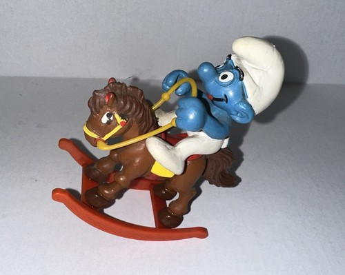 Schtroumpf cheval bascule - cheval, à