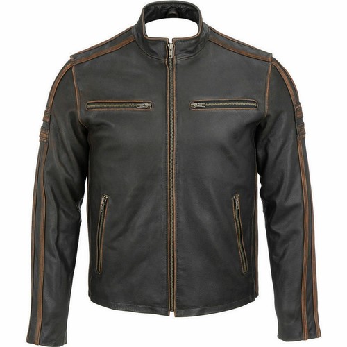 Blouson motard homme cuir
