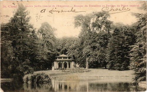 Cpa cloud ancien - cpa, jardin