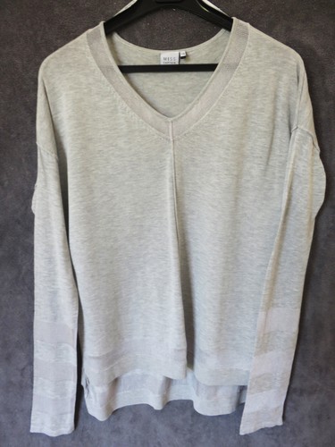 Pull gris argenté col - pull,