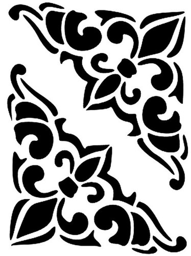 Pochoir arabesque - pochoir, arabesque 