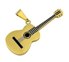 Pendentif guitare en acier