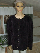 PHILDAR  Superbe  pull veste tricoté main  laine  taille 46 / 48 parfait état