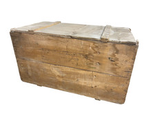 ANCIEN COFFRE MALLE BOIS DE