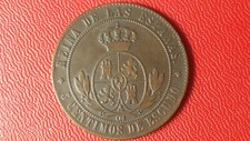 5 centimos de escudo 1868
