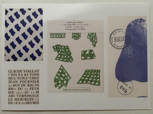 Claude viallat carton d - viallat,