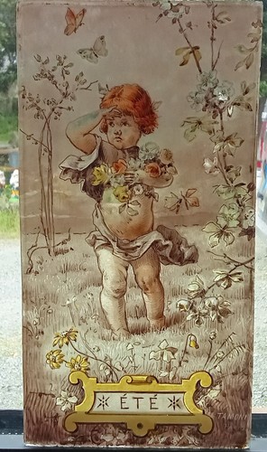 Ancien petit vitrail marius - petit,
