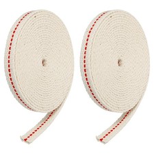 Coton Huile Lampe Mèche 10mm 3 Mètre/10Ft Long Rouge Éclairage 2 Rouleaux