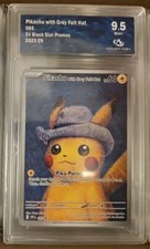Pokémon Pikachu with Grey Felt Hat Van Gogh 085 EN CA 9.5