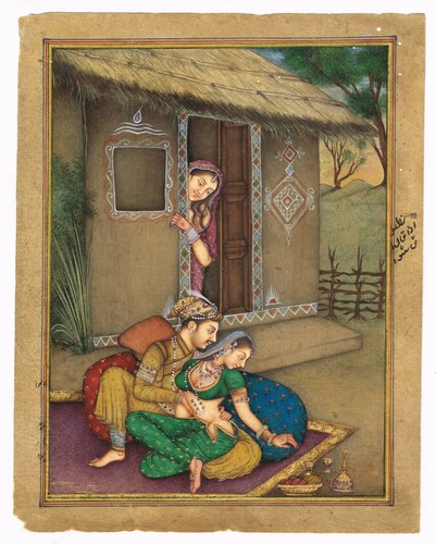 Peinture moghol king en - peinture,
