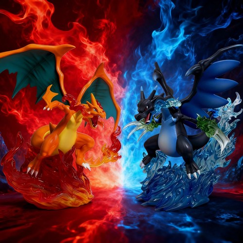 Figurine mega dracaufeu - mega,