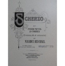 REUCHSEL Maurice Scherzo Violon Alto Violoncelle