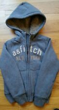 ABERCROMBIE KIDS SHERPA LINED HEAVY HOODIE SWEATSHIRT JACKET SIZE YOUTH  SMALL
