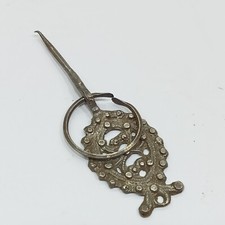 Ancien Fibule En Argent Massif