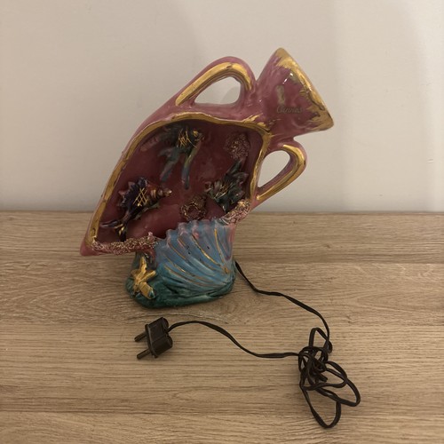 Belle lampe coquillage pot - coquillage,