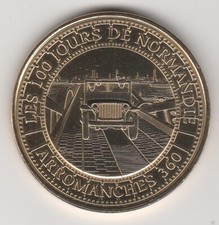 A 2014 TOKEN MEDAILLE MONNAIE DE PARIS -- 14 117 N°7 ARROMANCHES 360 / JEEP