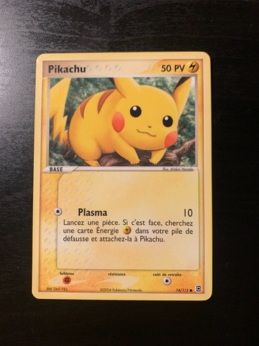 Carte pokémon commune pikachu - pokémon,