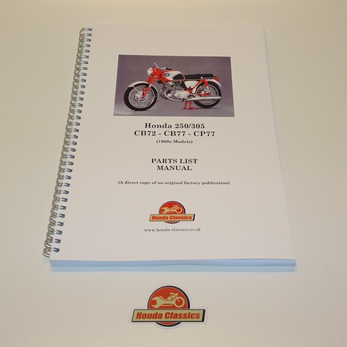 Honda cb72 pièces - honda, liste