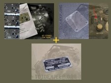 KIT RESTAURATION RADIO BC1000 A2 . LABEL STENCIL POCHOIR . Jeep  willys US WW2