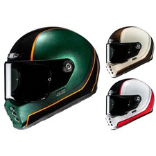HJC Casque De Moto - V10 Hodu - Casque Intégral Classique Vintage