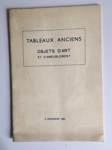 Catalogue vente objets - de,