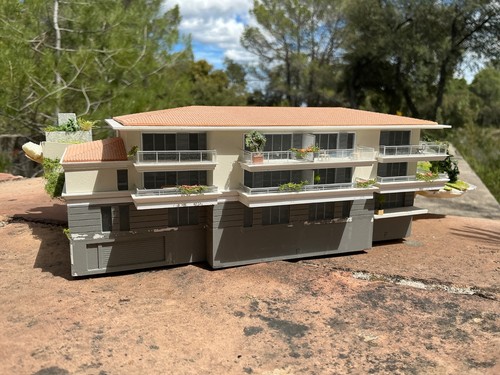 Maquette immeuble nicois - maquette,