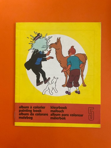 Tintin album colorier 5 - tintin, n°5