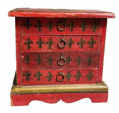 Ancien coffret bijoux - ancien, à