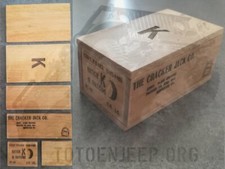 CAISSE BOIS RATION K CRACKER