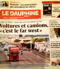 DAUPHINE LIBERE 28 août 2025- L'A7 c'est le Far West ! L'UTMB Chamonix au départ