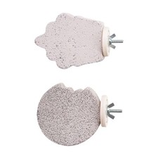 Jouet à mâcher en calcium pour oiseaux, perchoir pour chinchillas,