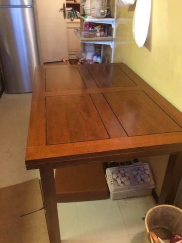Table bois massif - , avec