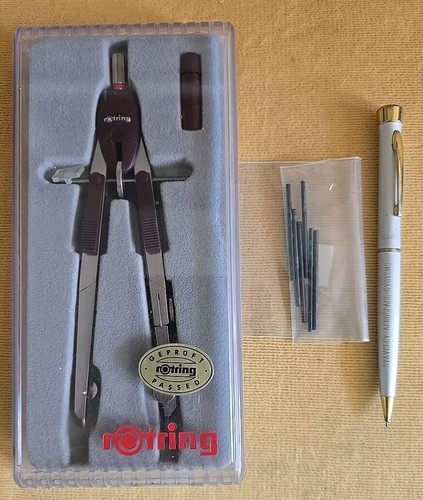 Vintage rotring compass - vintage,